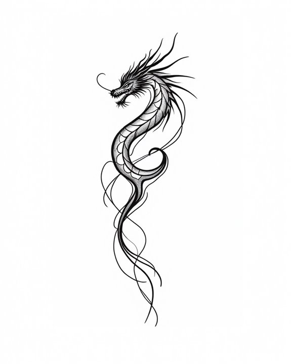 abstract dragon tattoo art