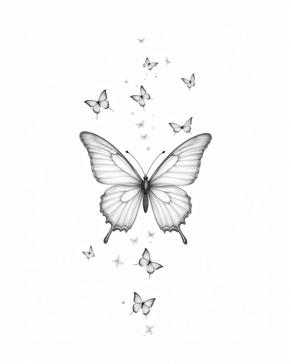 abstract dynamic butterfly motion