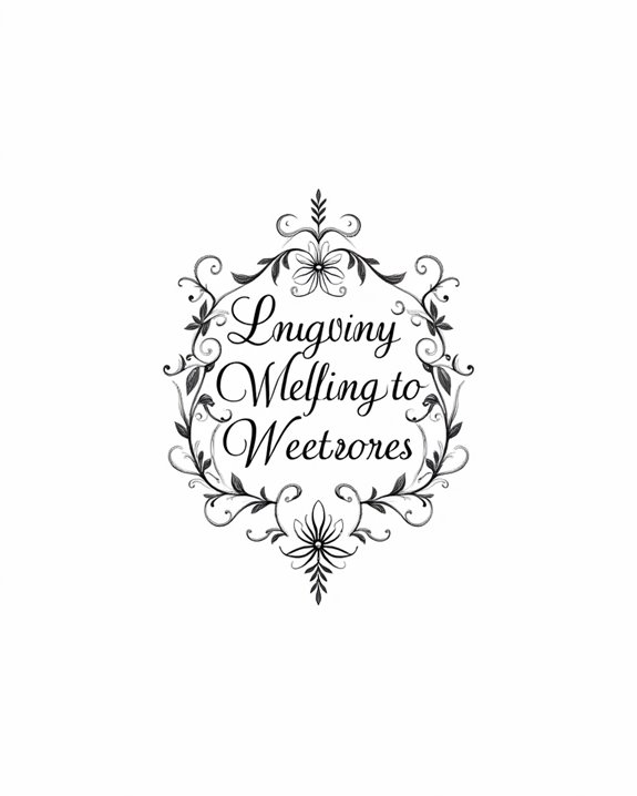 artistic handwritten quote tattoos