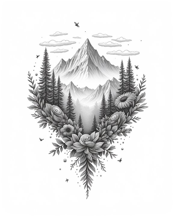 artistic nature inspired tattoos
