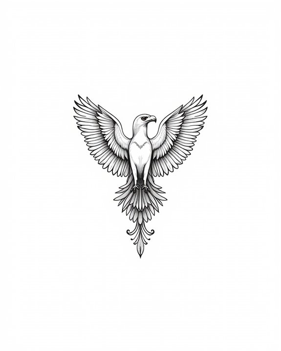 bold minimalist vulture design