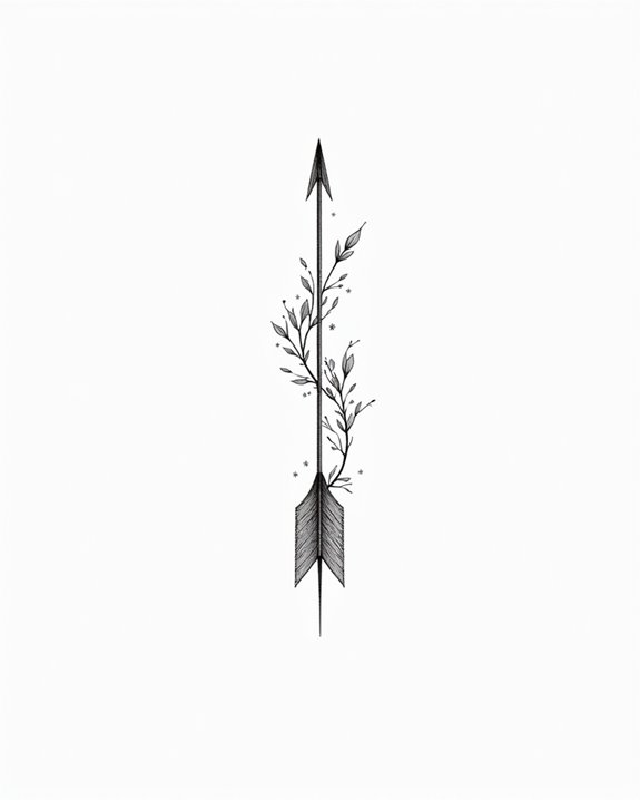 botanical arrow symbolism celebration