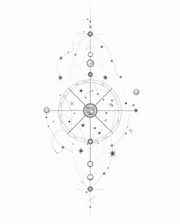 celestial birth chart tattoos