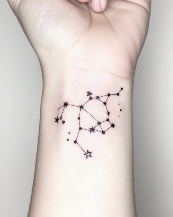 celestial elegance in ink