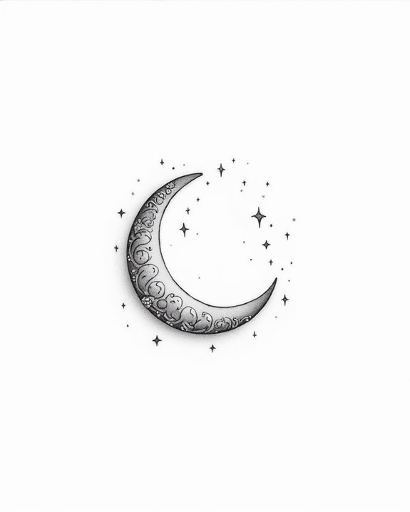 celestial moon and star tattoos
