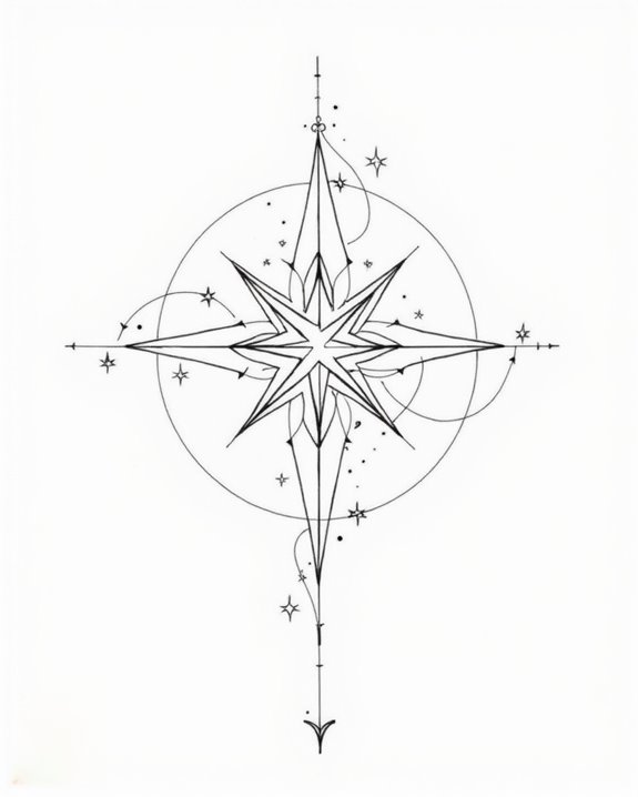celestial tattoo design harmony