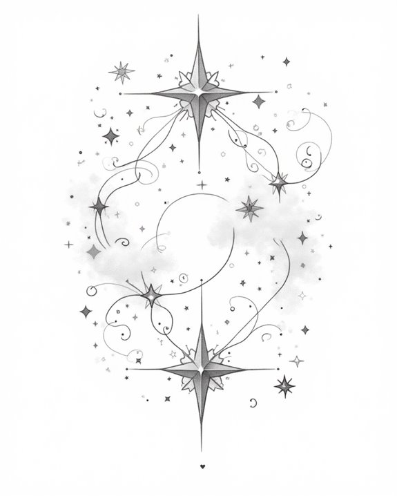 celestial tattoo symbolizing hope