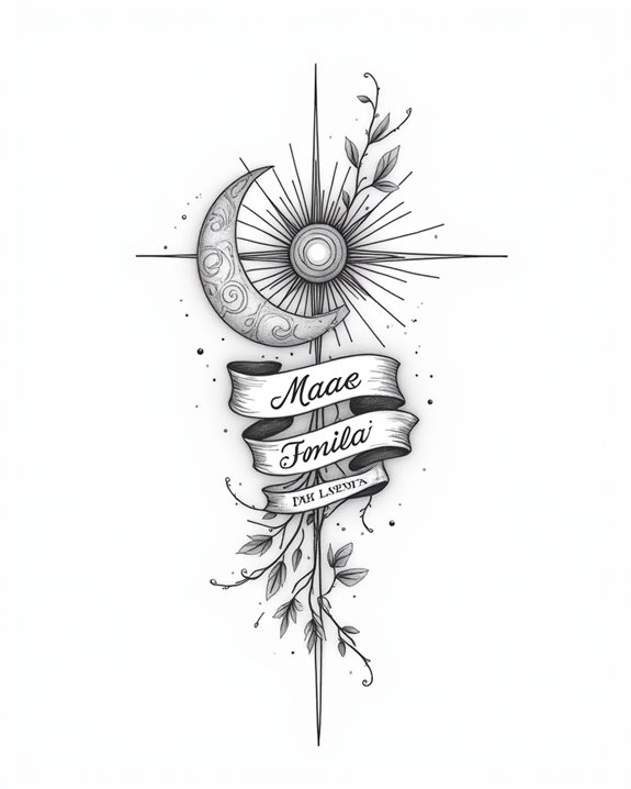 celestial tattoos with names