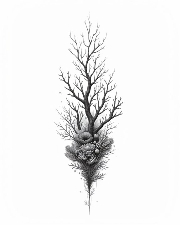 coral reef conservation tattoo