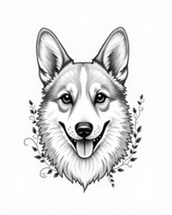 corgi emotions in art