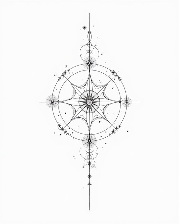 cosmic tapestry tattoo designs