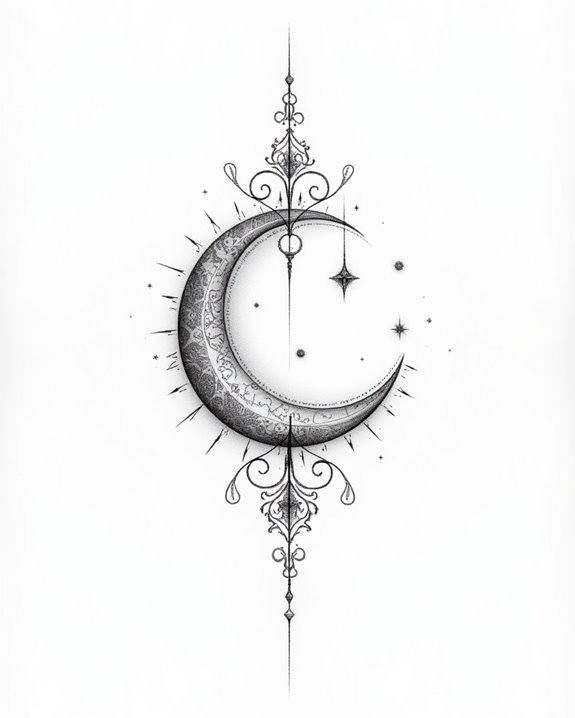 crescent moons symbolize renewal