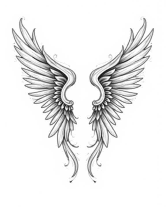 delicate angel hand tattoos