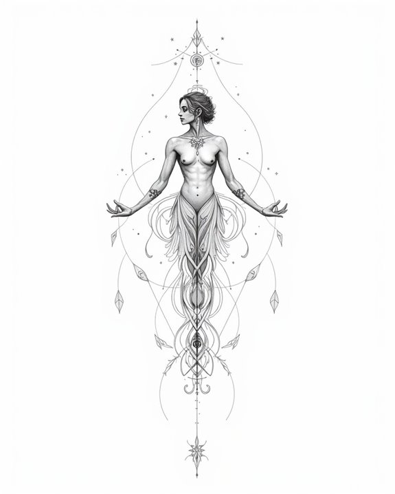 delicate aquarius water bearer