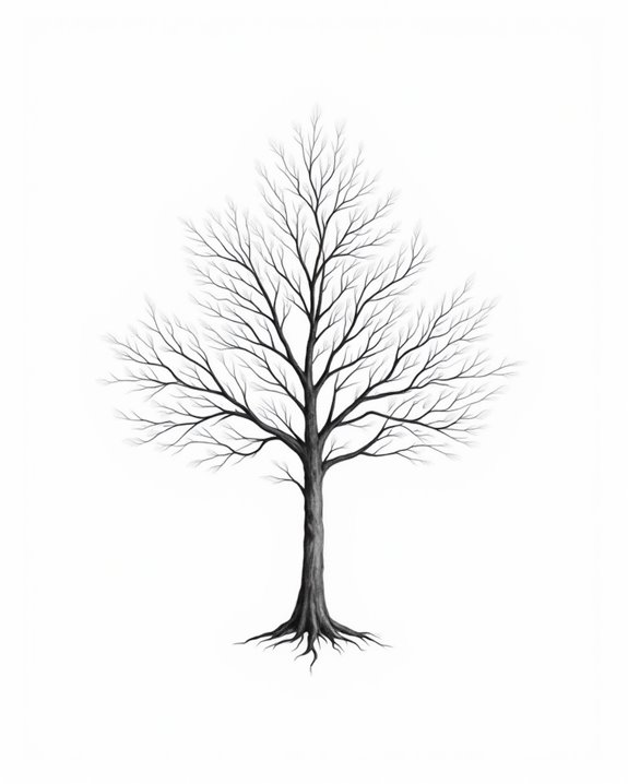 delicate birch tree artistry