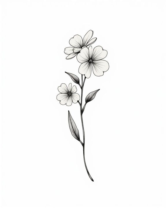 delicate blooms of remembrance