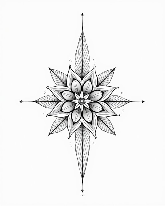 delicate butterfly tattoo design