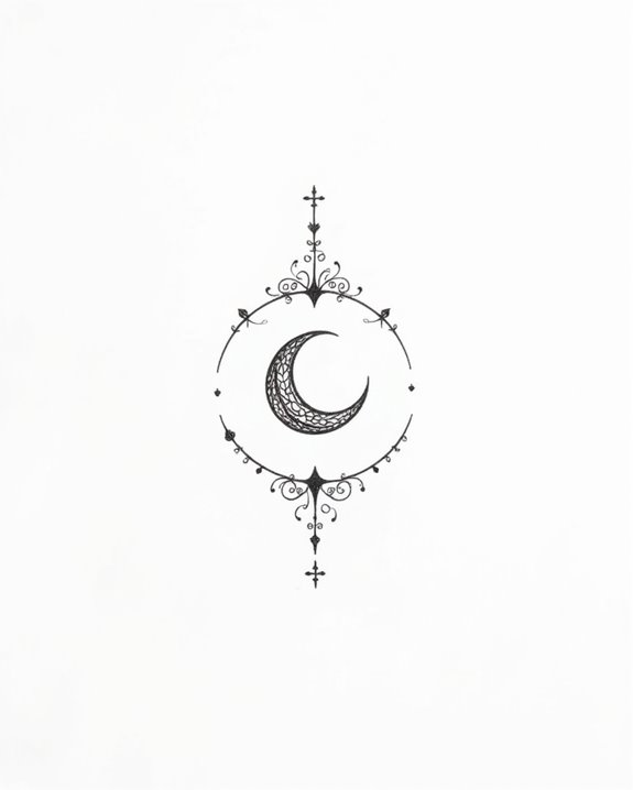 delicate crescent moon symbolism