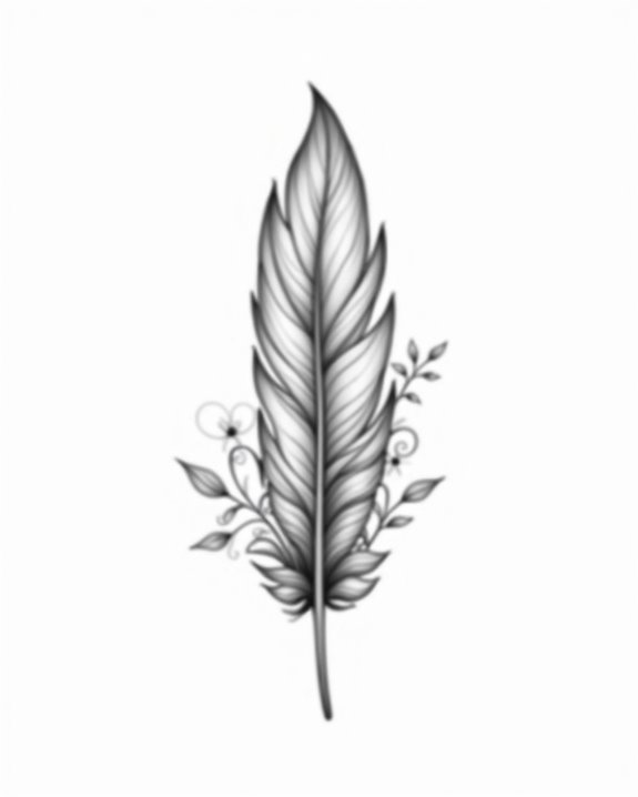delicate feather tattoo symbolism