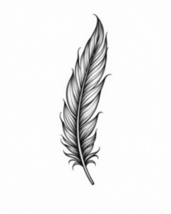 delicate feather wrist tattoos