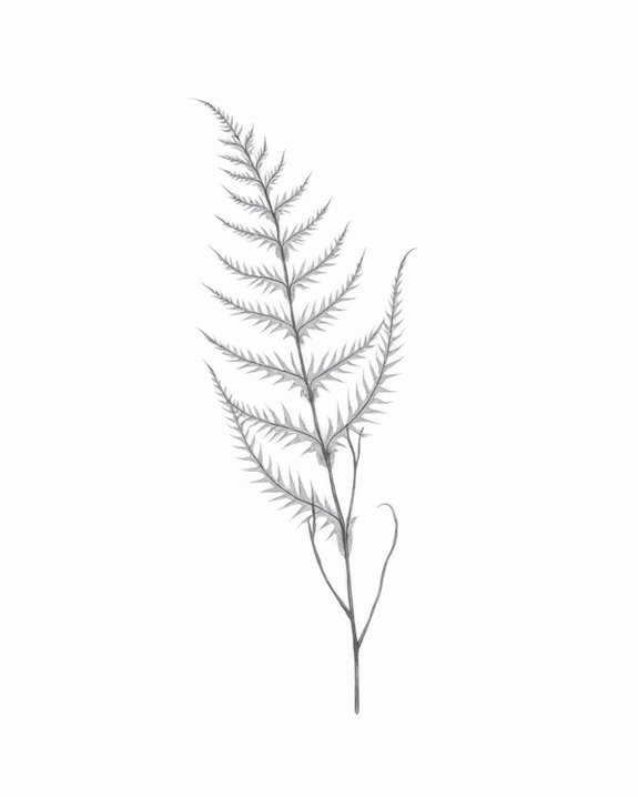 delicate fern tattoo elegance