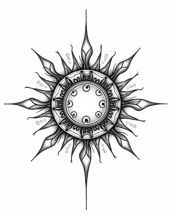 delicate fine line sun