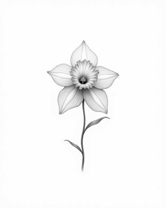 delicate floral fingertip tattoo