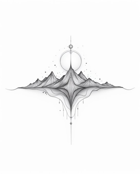 delicate mountain range symbolism