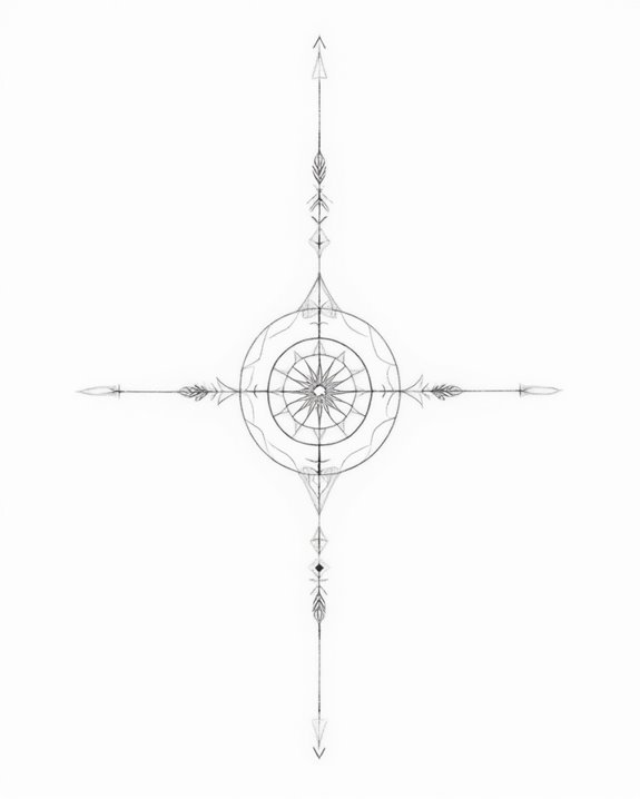 delicate spiritual cross designs