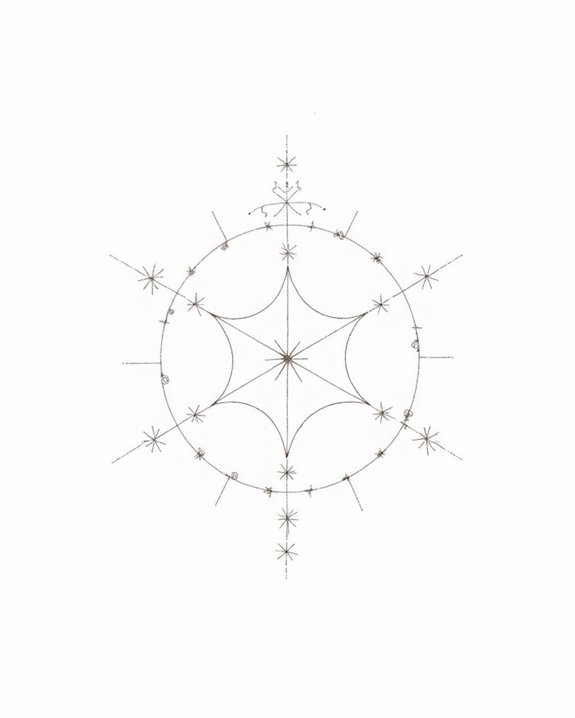 delicate zodiac constellation tattoo