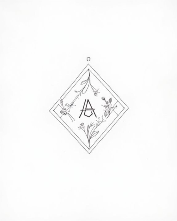 discreet initial side rib tattoo