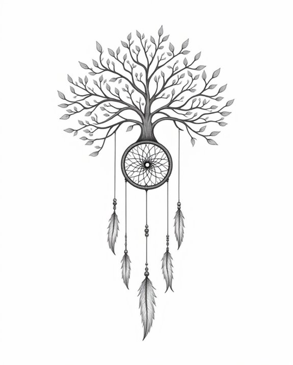 dreamcatcher tree symbolism merge