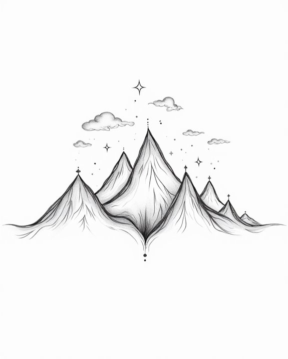 dreamlike ethereal mountain landscapes