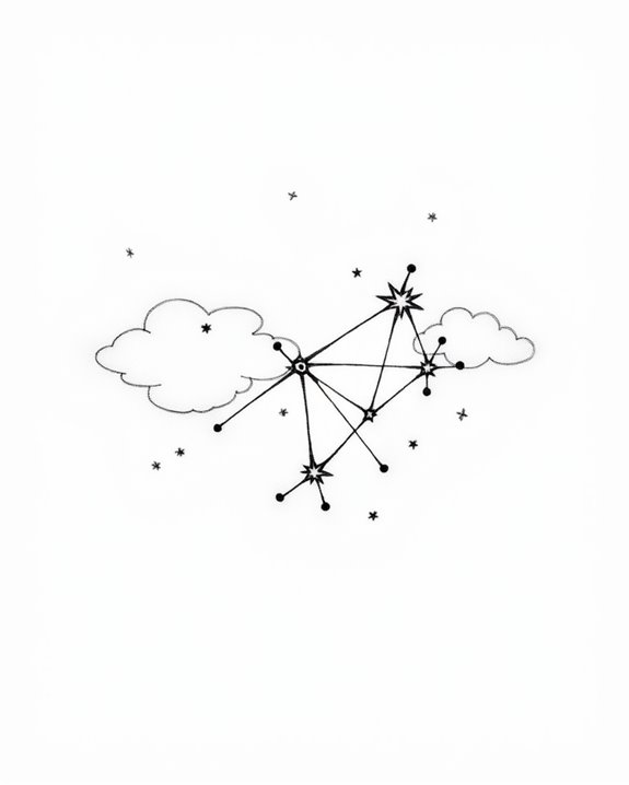 dreamy celestial tattoo design