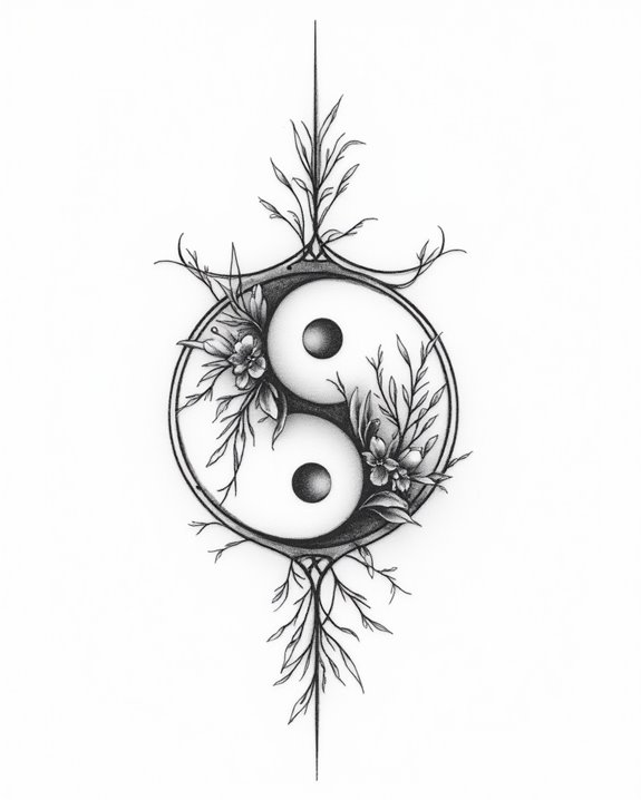 elegant balance tattoo symbols