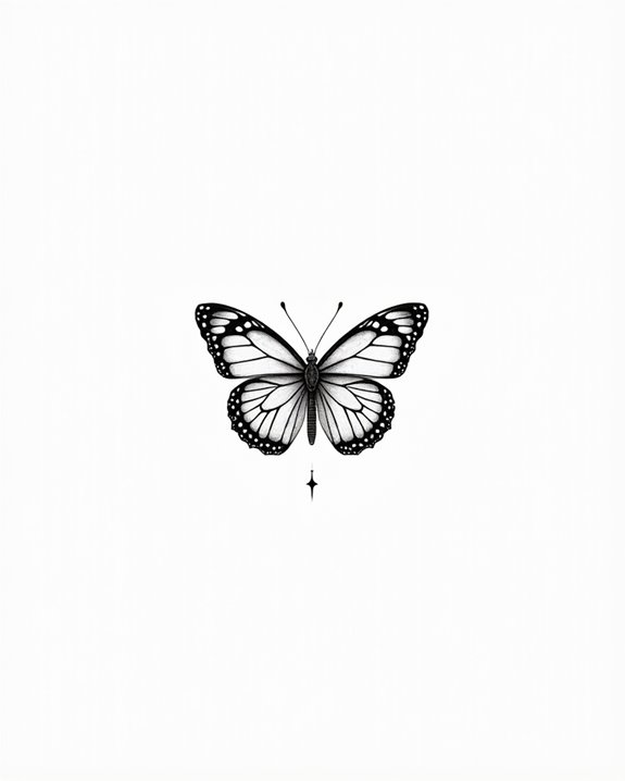 elegant butterfly tattoo symbolism