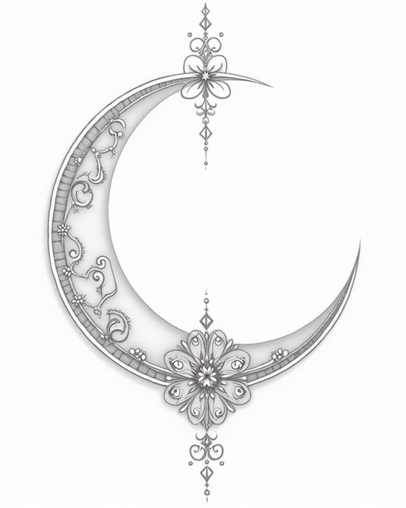 elegant celestial filigree design