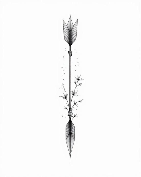 elegant directional tattoo designs