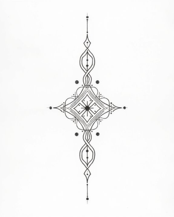 elegant dotted line design
