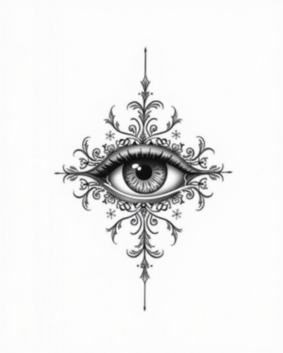 elegant eye tattoo designs
