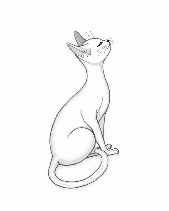 elegant feline tail design