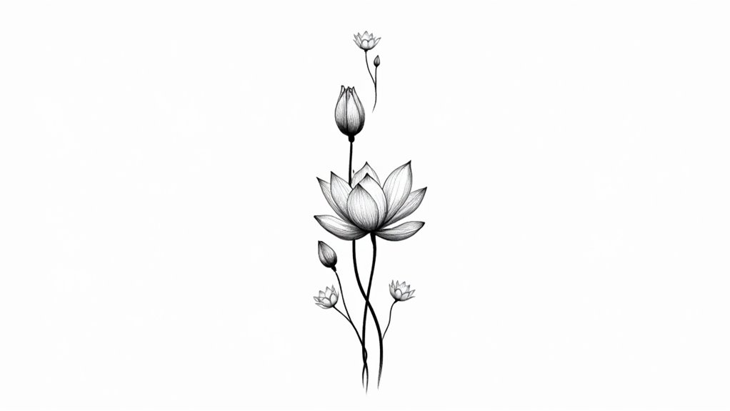 elegant fine line tattoos
