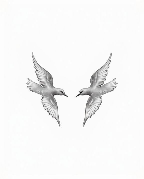 elegant freedom in flight