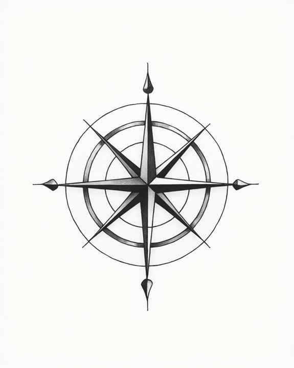 elegant geometric compass design