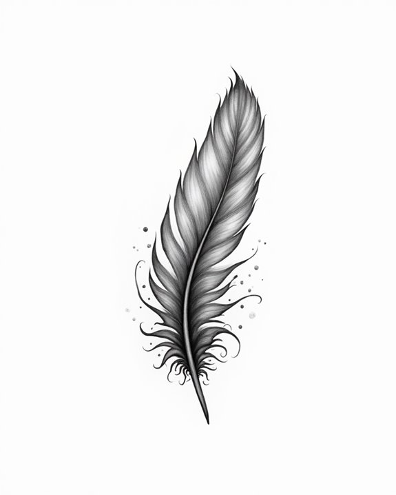 elegant ink splash tattoo