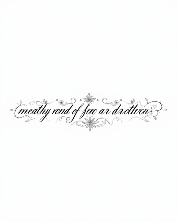 elegant inked poetic expressions