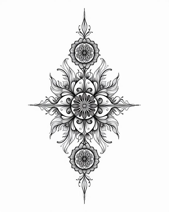 elegant intricate mandala tattoos