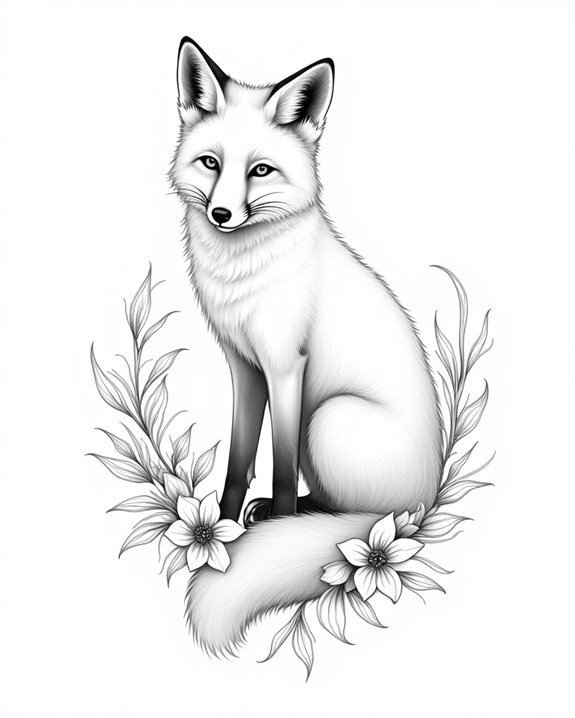 elegant intricate rabbit tattoos