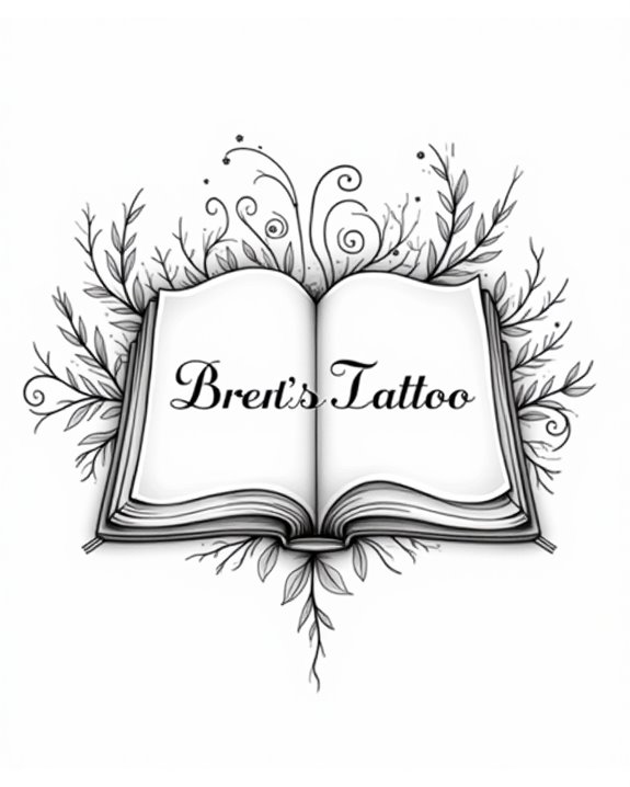 elegant literary tribute tattoo