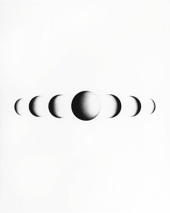 elegant lunar transformation symbols
